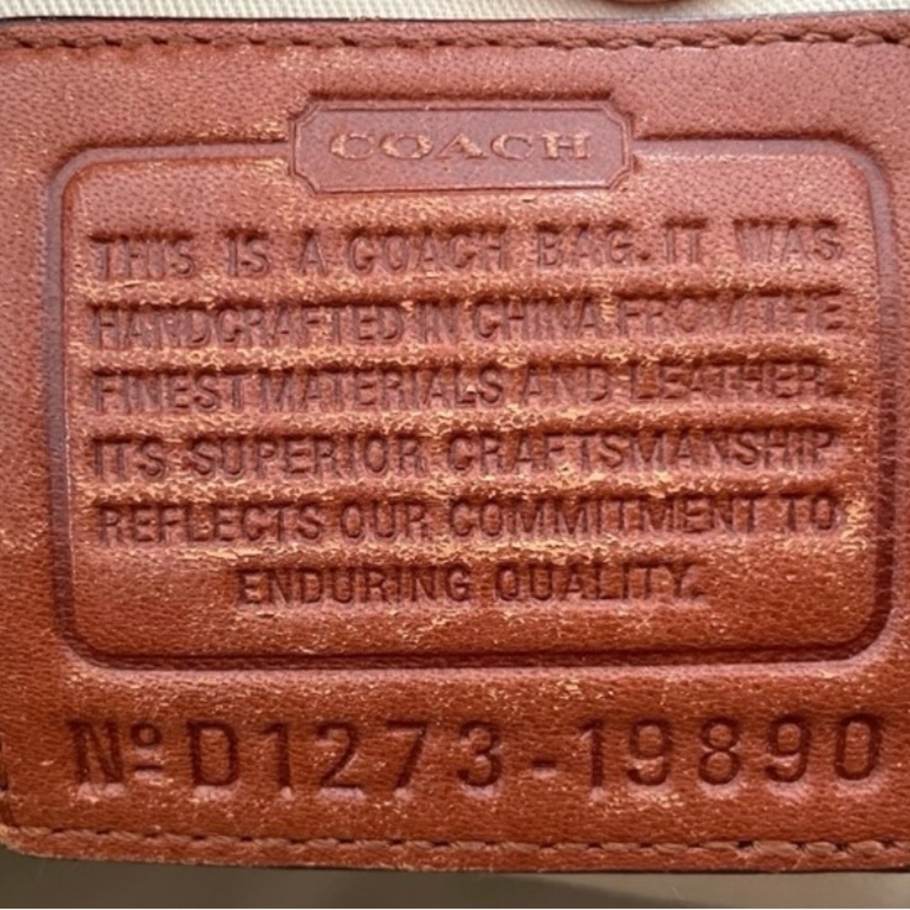 COACH bag legacy Candice Carry all brown handbag - Picture 6 of 6